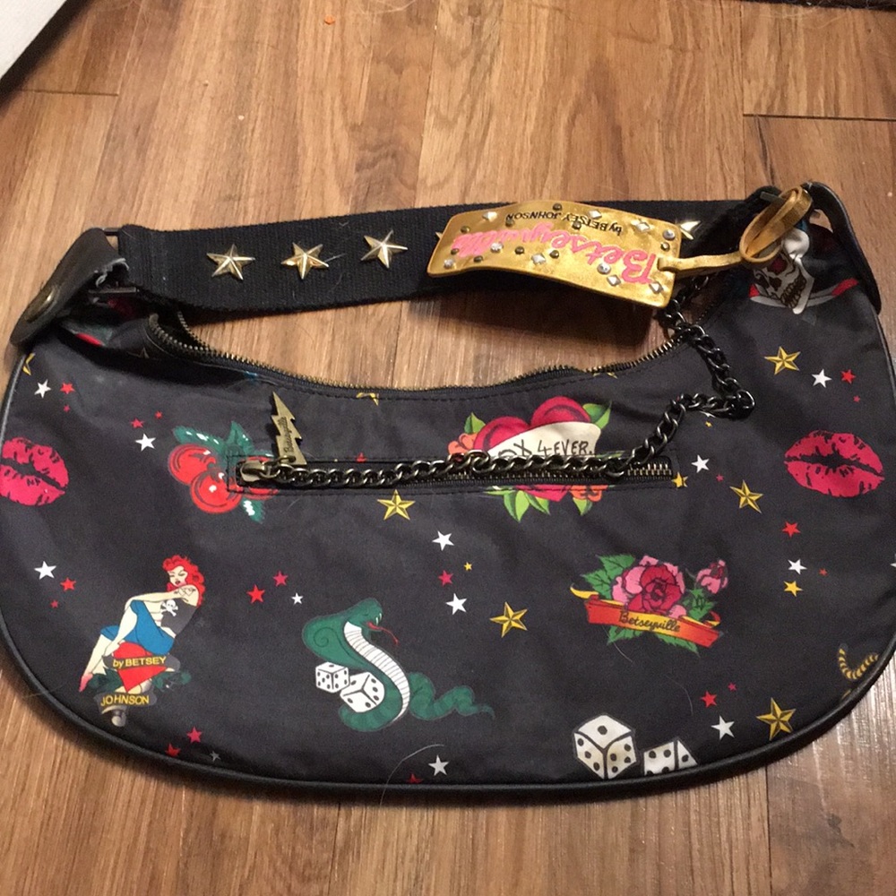 Betsey Johnson tattoo hobo RARE!